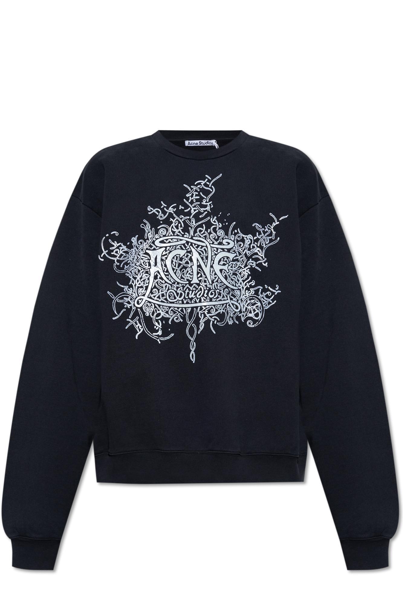 Logo-print Cotton Sweatshirt In Black Product Image