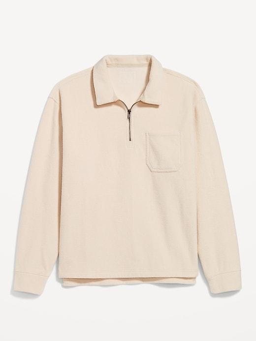 Terry Quarter-Zip Polo Product Image