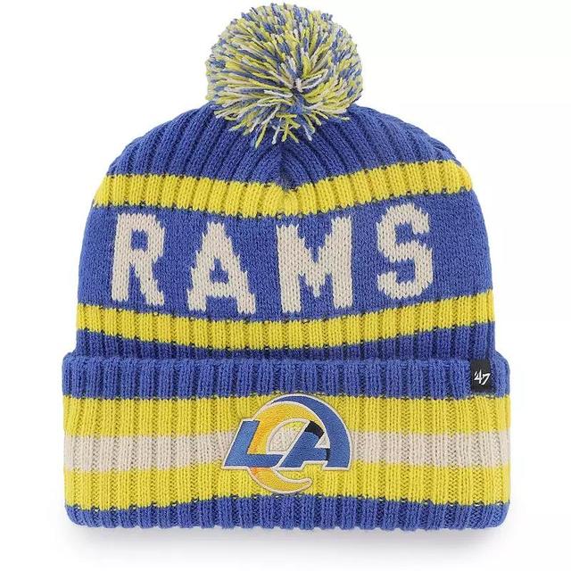 Mens 47 Royal Los Angeles Rams Bering Cuffed Knit Hat with Pom Product Image