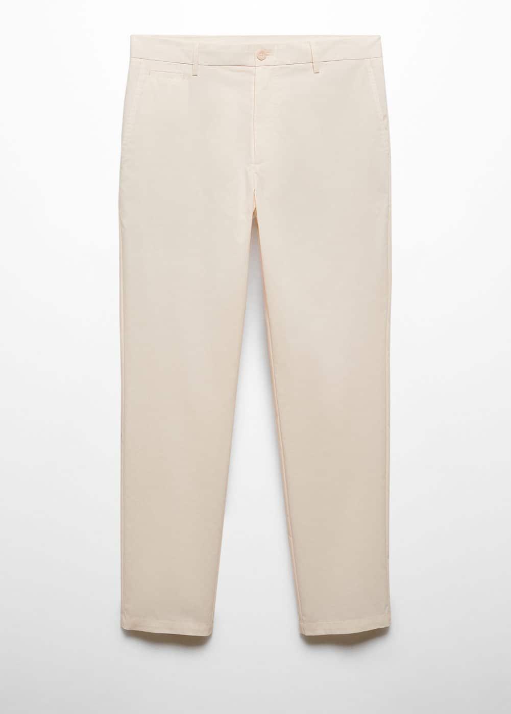 MANGO MAN - Cotton chinos whiteMen Product Image