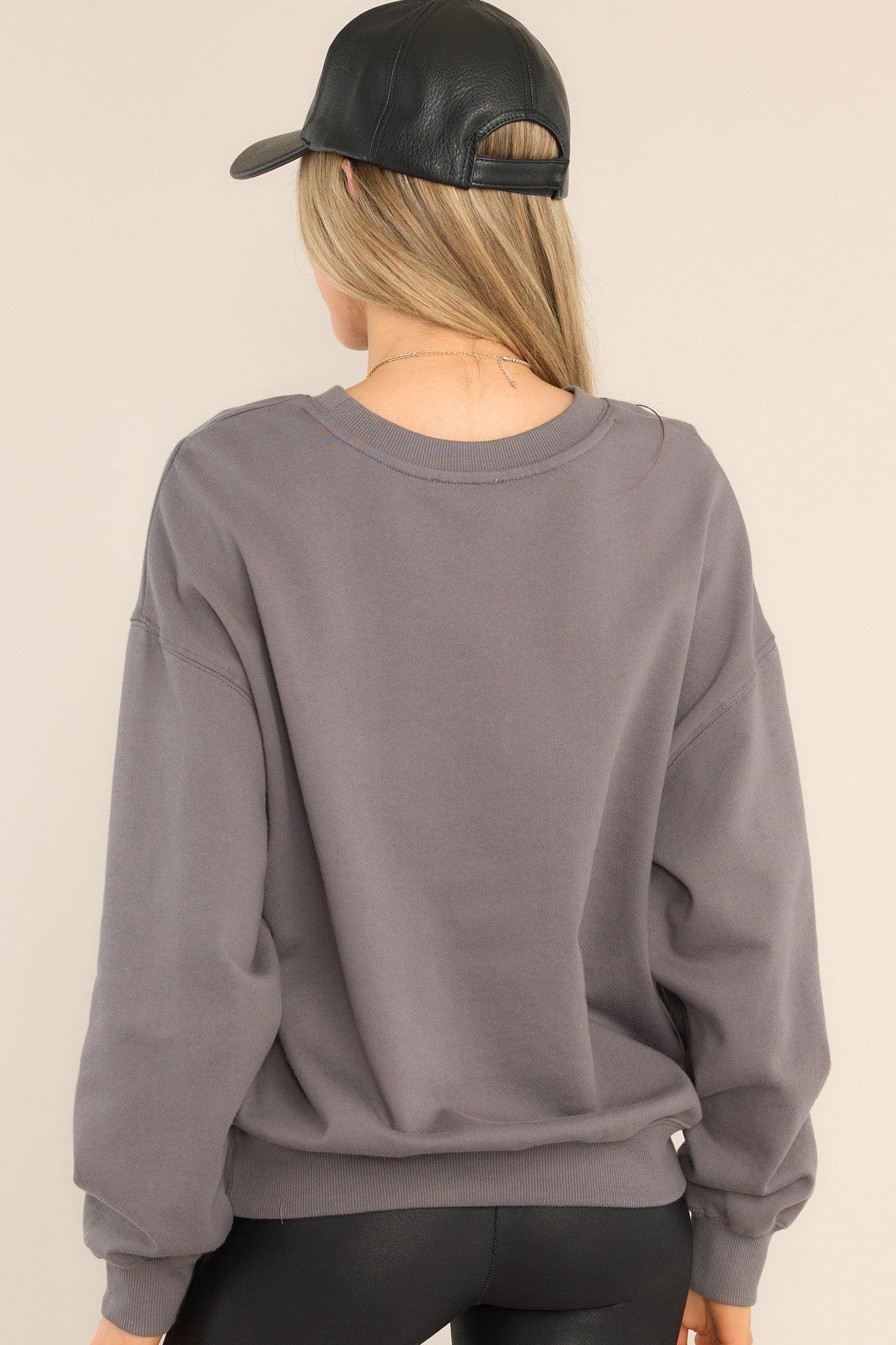 Wander All Over Charcoal Sweatshirt Product Image