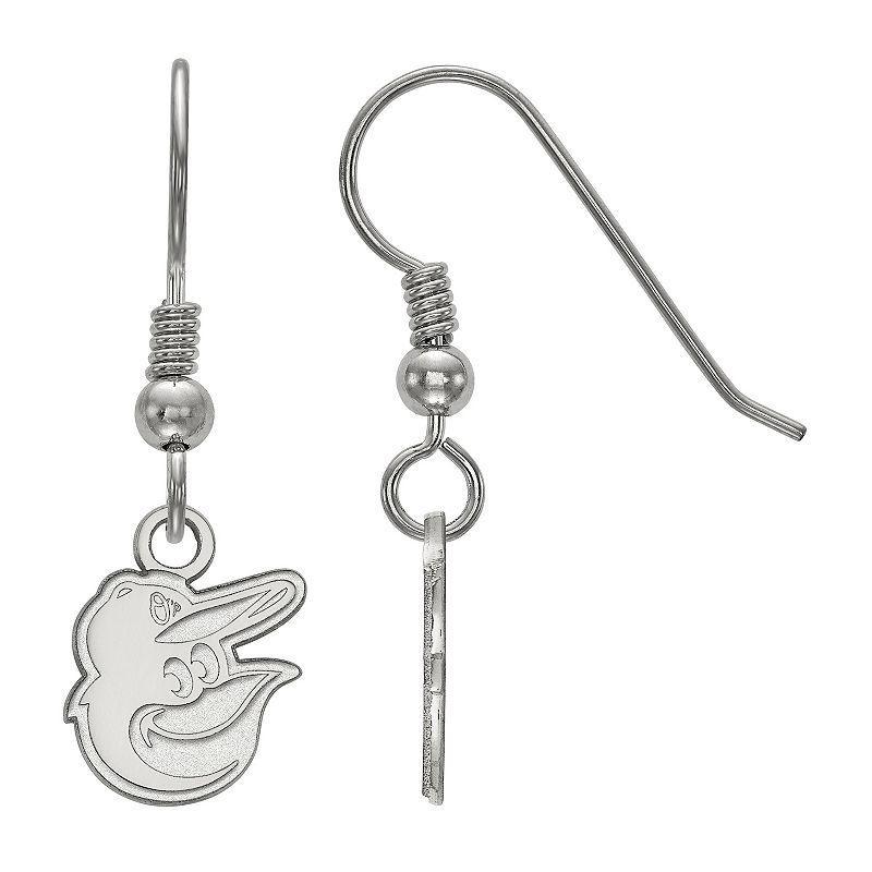 LogoArt Sterling Silver Baltimore Orioles Extra Small Dangle Earrings, Womens Product Image