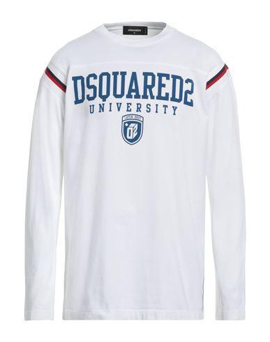 DSQUARED2 Man T-shirt White Size M Cotton Product Image