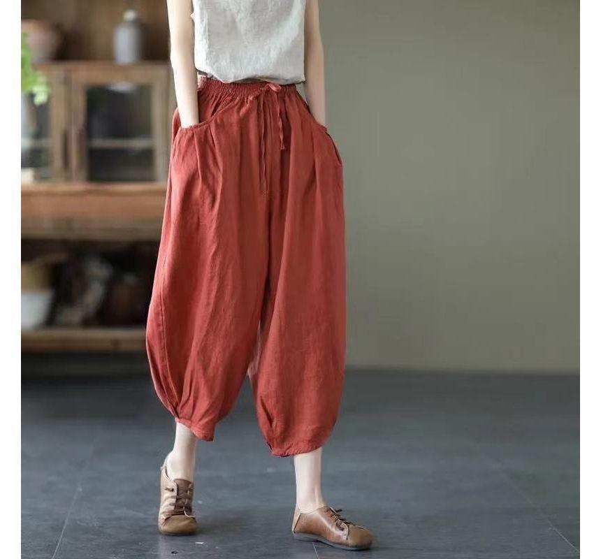 Cropped Harem Pants Product Image