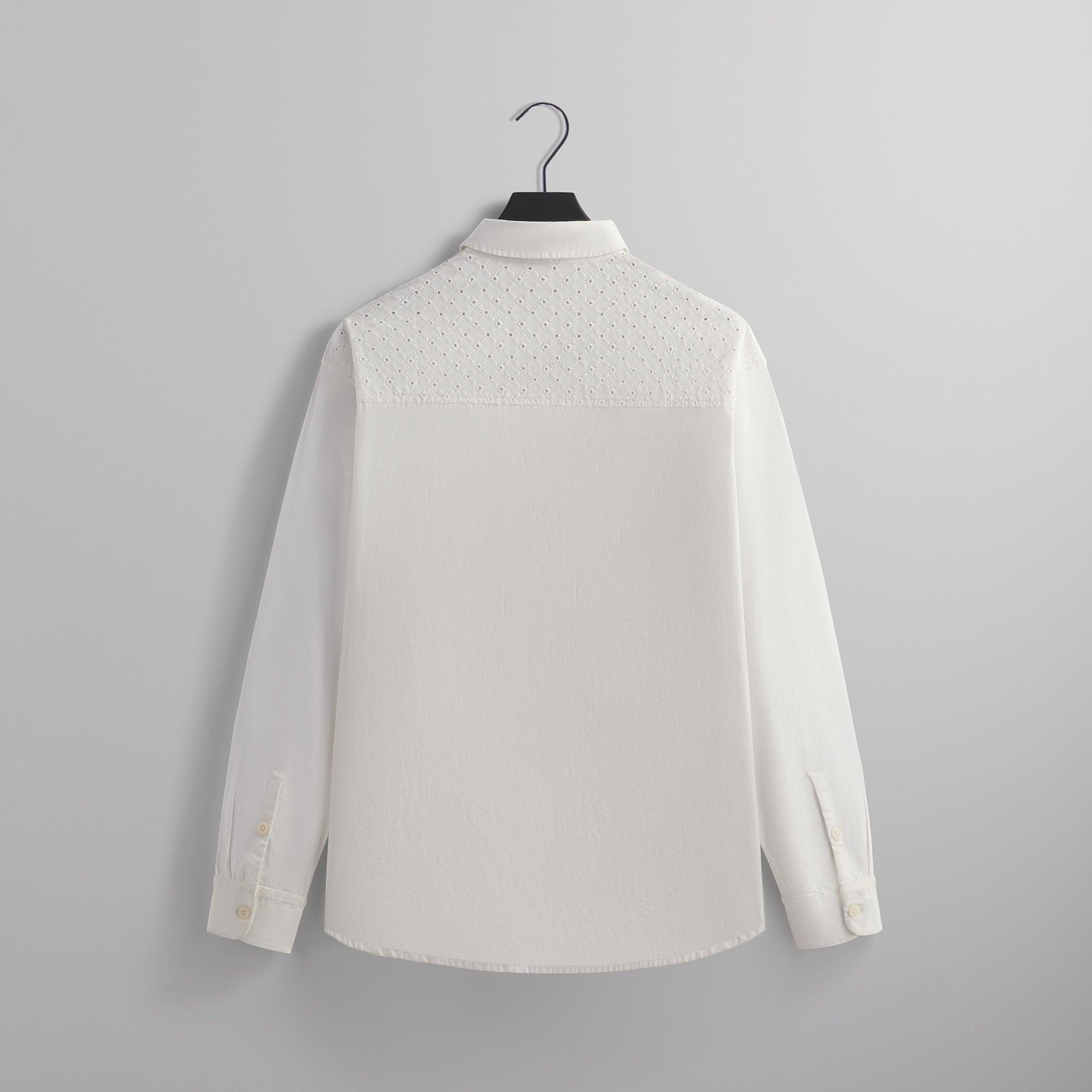 Kith Lattice Floral Long Sleeve Apollo Shirt - Silk Male Product Image