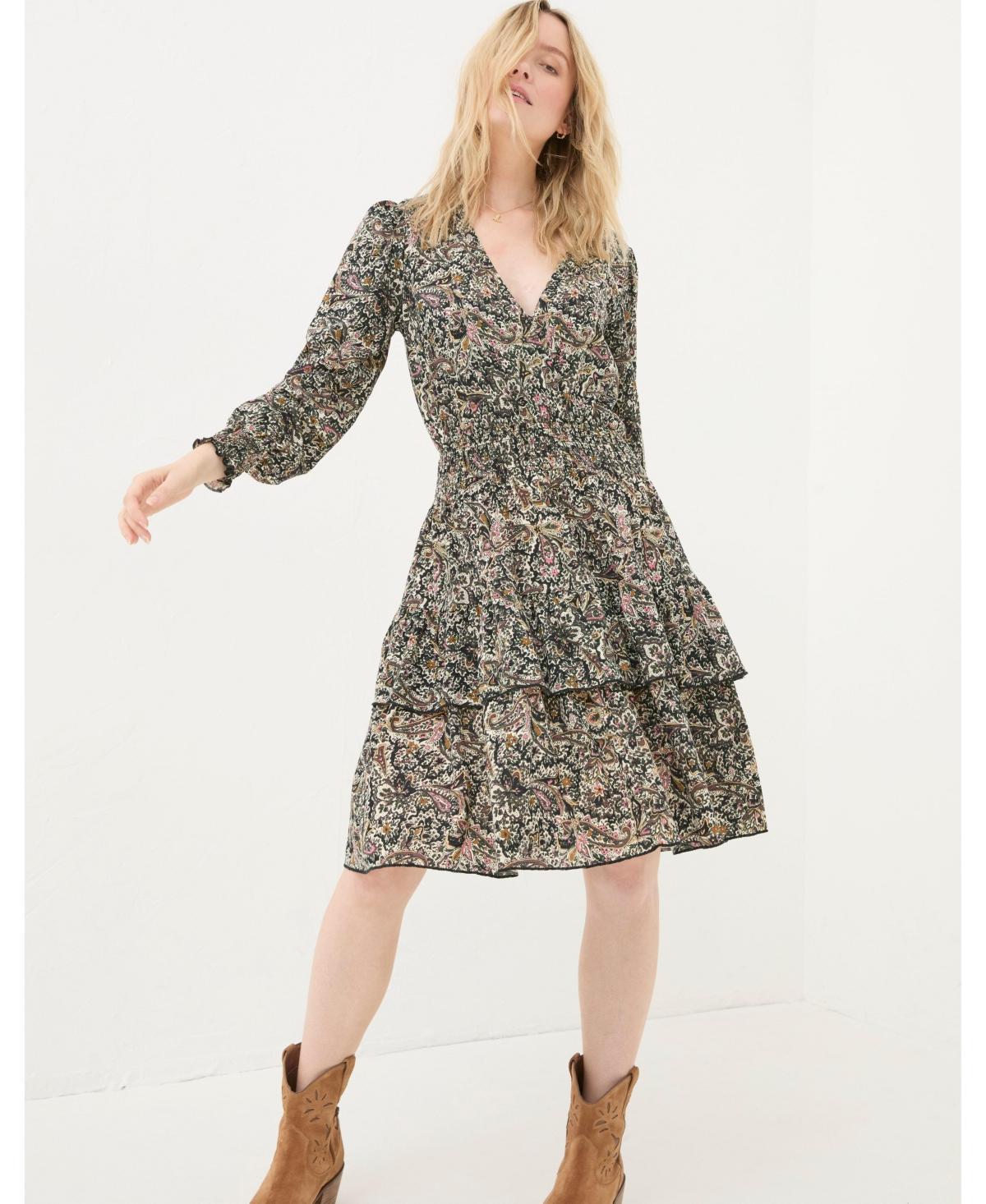 FatFace Womens Amba Wild Paisley Jersey Dress Product Image