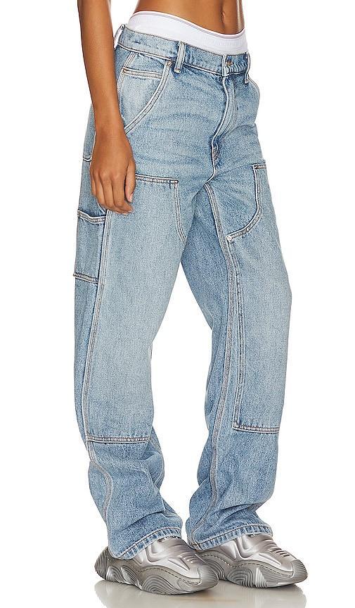 Alexander Wang Ez Slouch Carpenter Jean in Blue. Size 25, 26, 28. Product Image