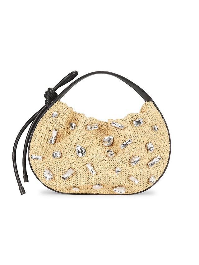 Womens Origami Rhinestone-Embellished Mini Bag Product Image