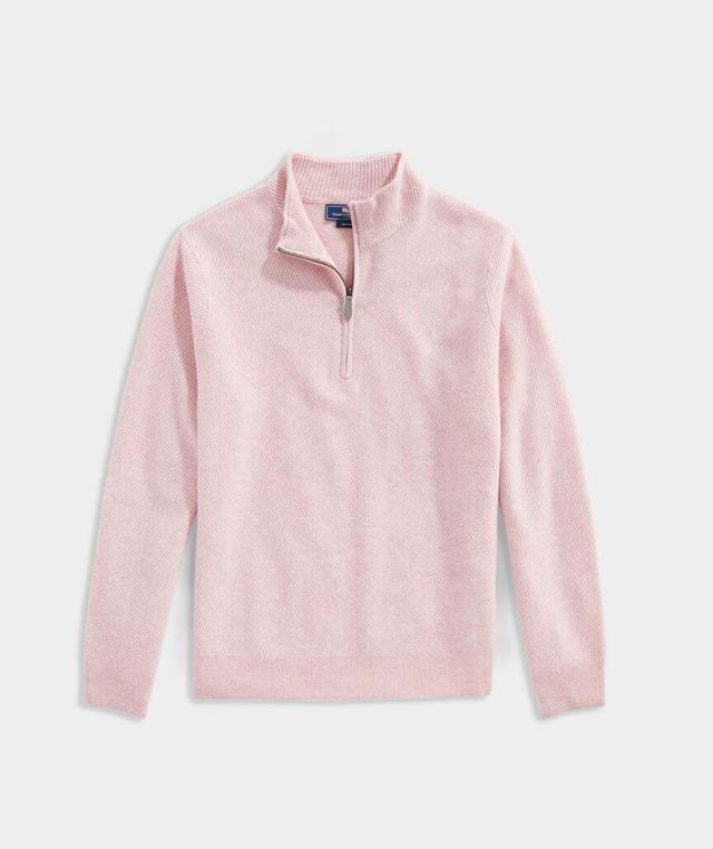 Men's Custom Cat Cay Cashmere Quarter-Zip Product Image