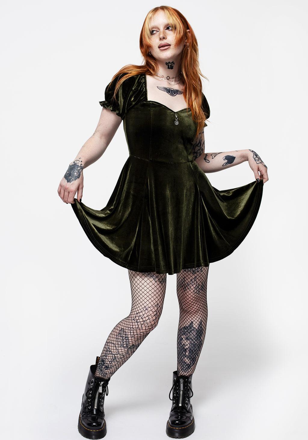 Verdant Corset Mini Dress Product Image