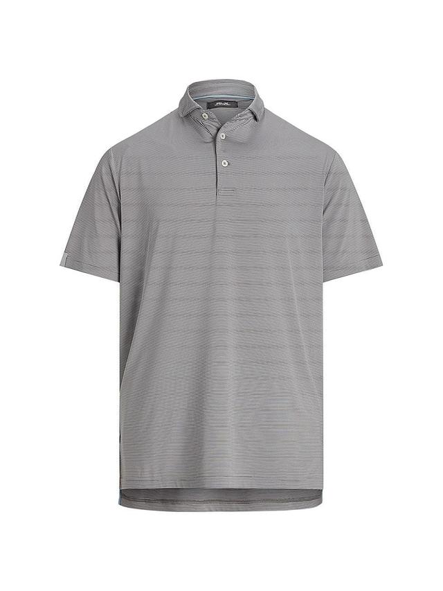 Mens Striped Short-Sleeve Polo Shirt Product Image