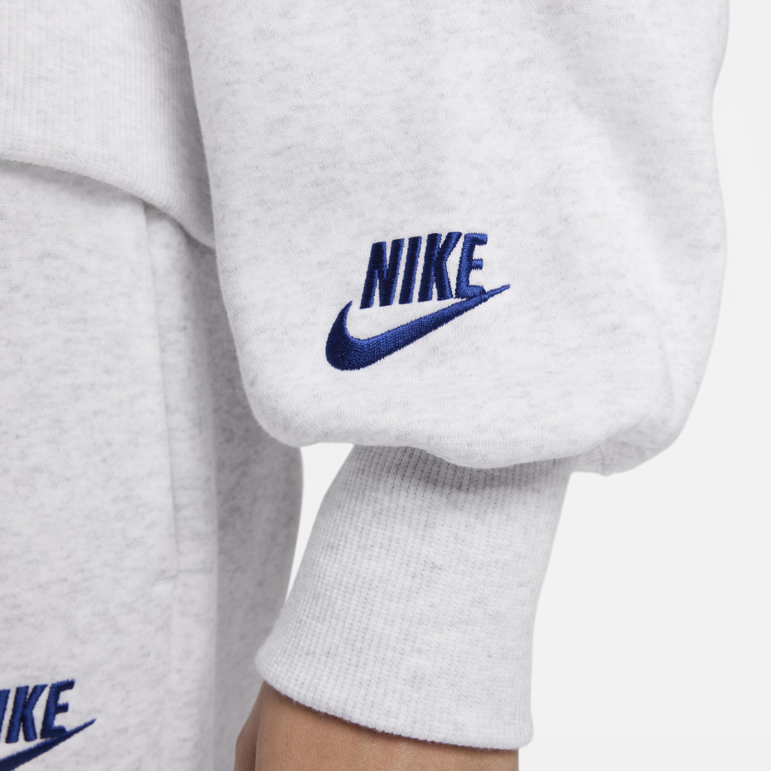 Nike Womens NSW Fleece OOS Crew - Birch/Sail Product Image