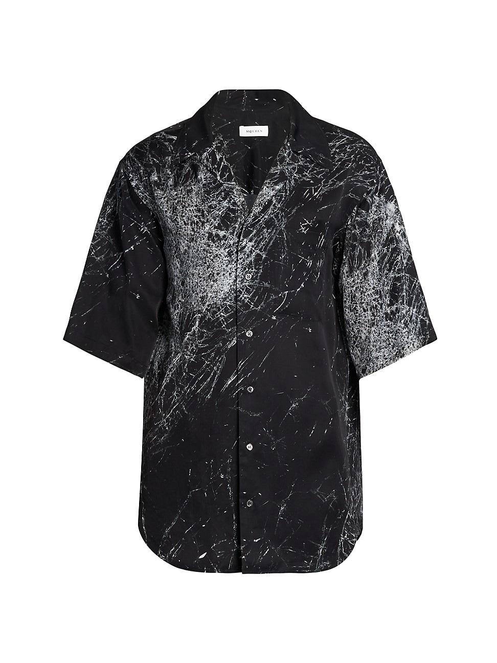 Mens Print Camp Shirt Product Image