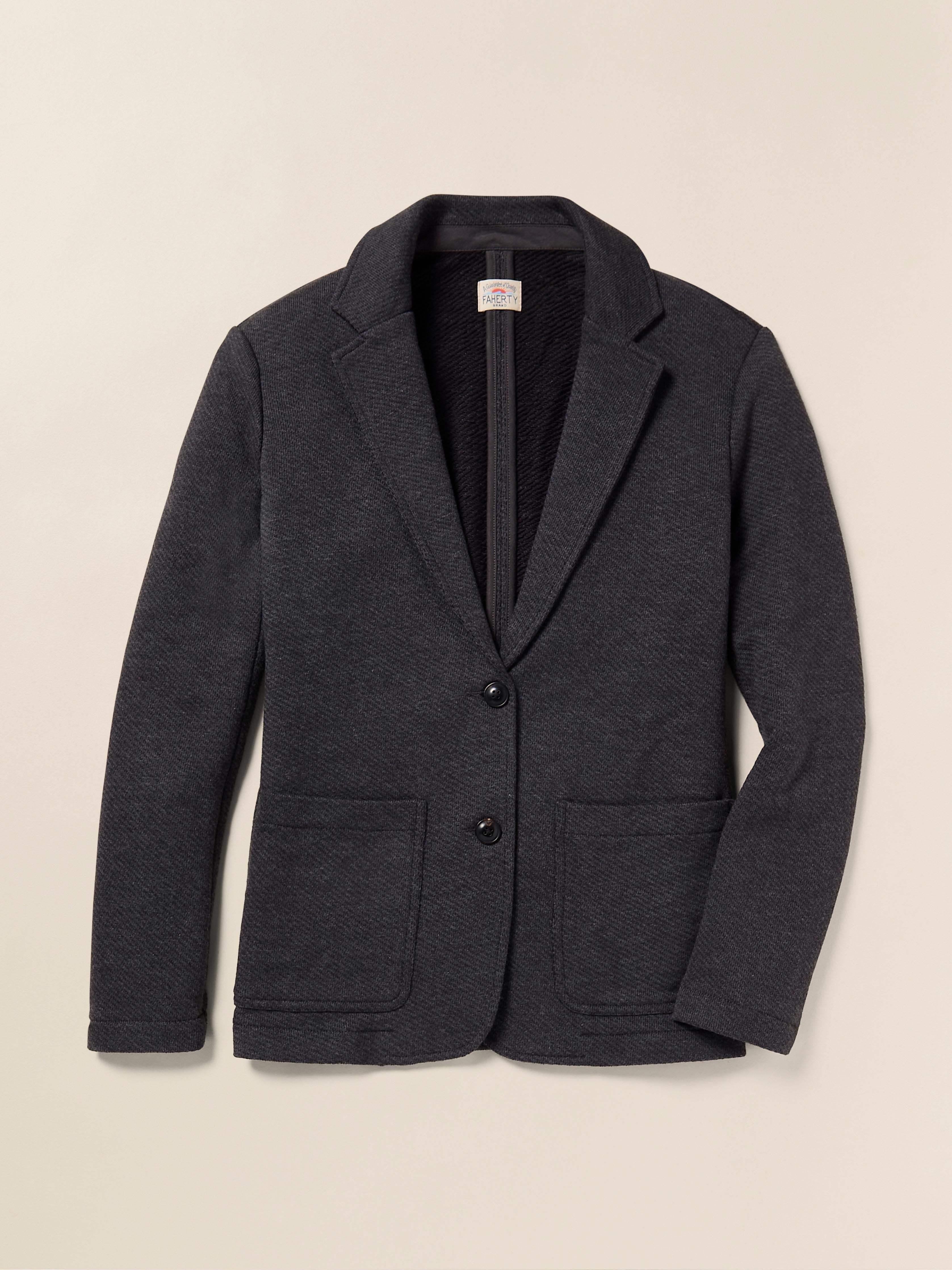 Inlet Knit Blazer - Black Sky Melange Female Product Image