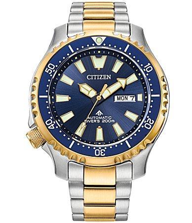 Citizen Mens Promaster Automatic Dive Silver-tone Stainless Steel Bracelet Watch, 44mm Product Image