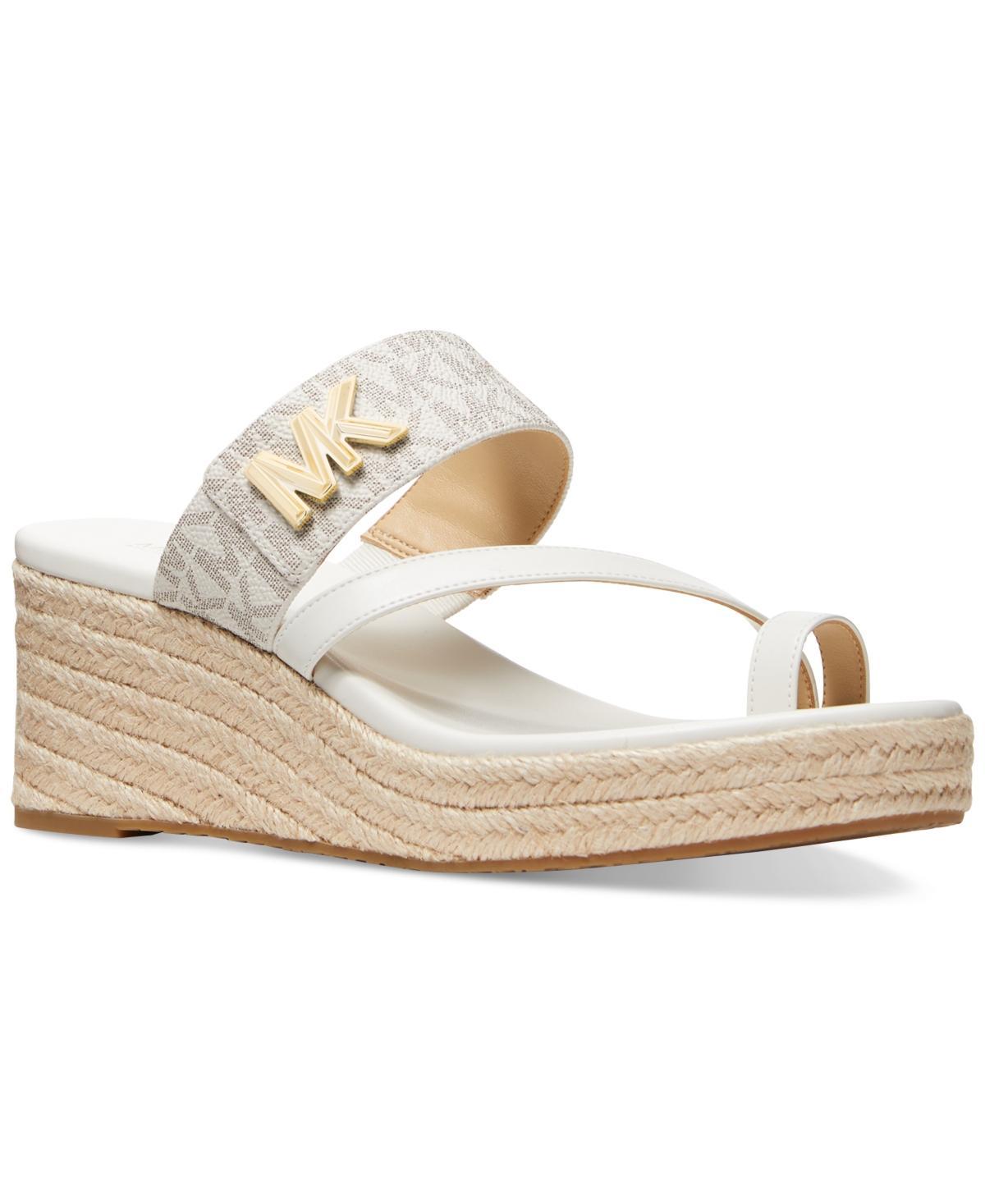 Michael Michael Kors Womens Jilly Espadrille Platform Wedge Sandals Product Image