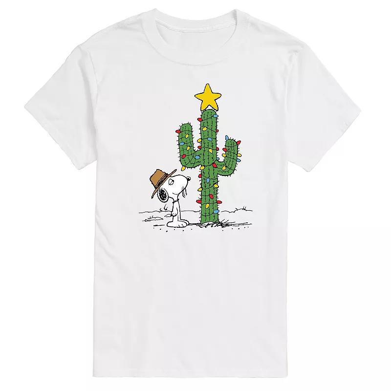 Big & Tall Peanuts Spike Joe Cactus Christmas Graphic Tee, Mens Product Image