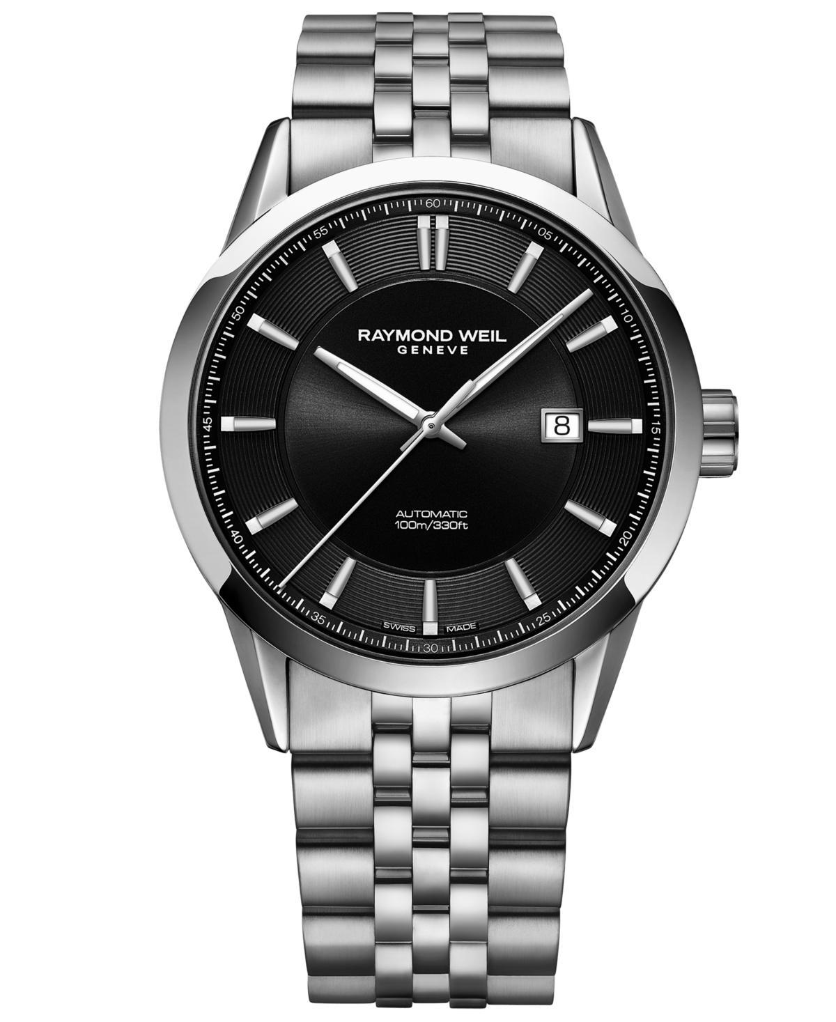 Raymond Weil Mens Swiss Automatic Freelancer Stainless Steel Bracelet Watch 42mm Product Image