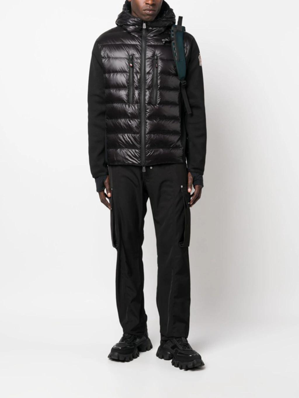 MONCLER Padded Hooded Down Jacket In Black Product Image