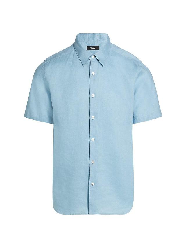 Mens Irving Linen Short-Sleeve Shirt Product Image