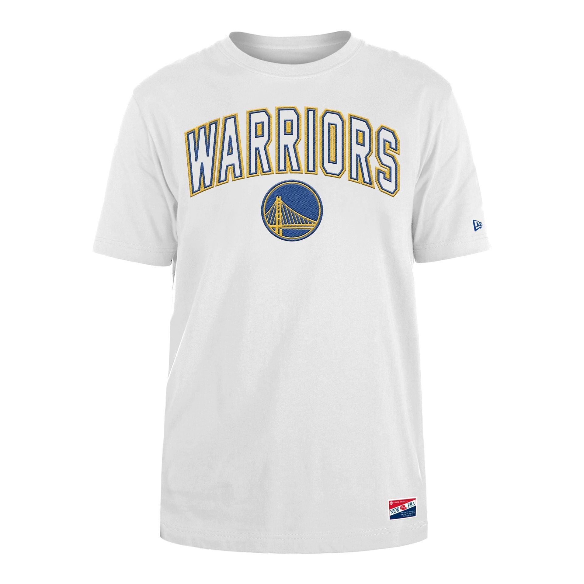 Golden State Warriors Throwback White T-Shirt Male Product Image