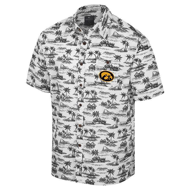 Mens Colosseum Boston College Eagles Spontaneous is Romantic Camp Button-Up Shirt Product Image