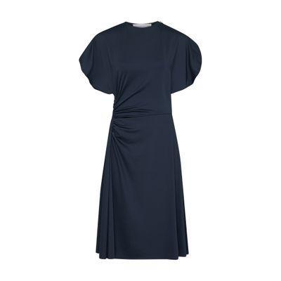 Crew Neck Dress In Blue Product Image