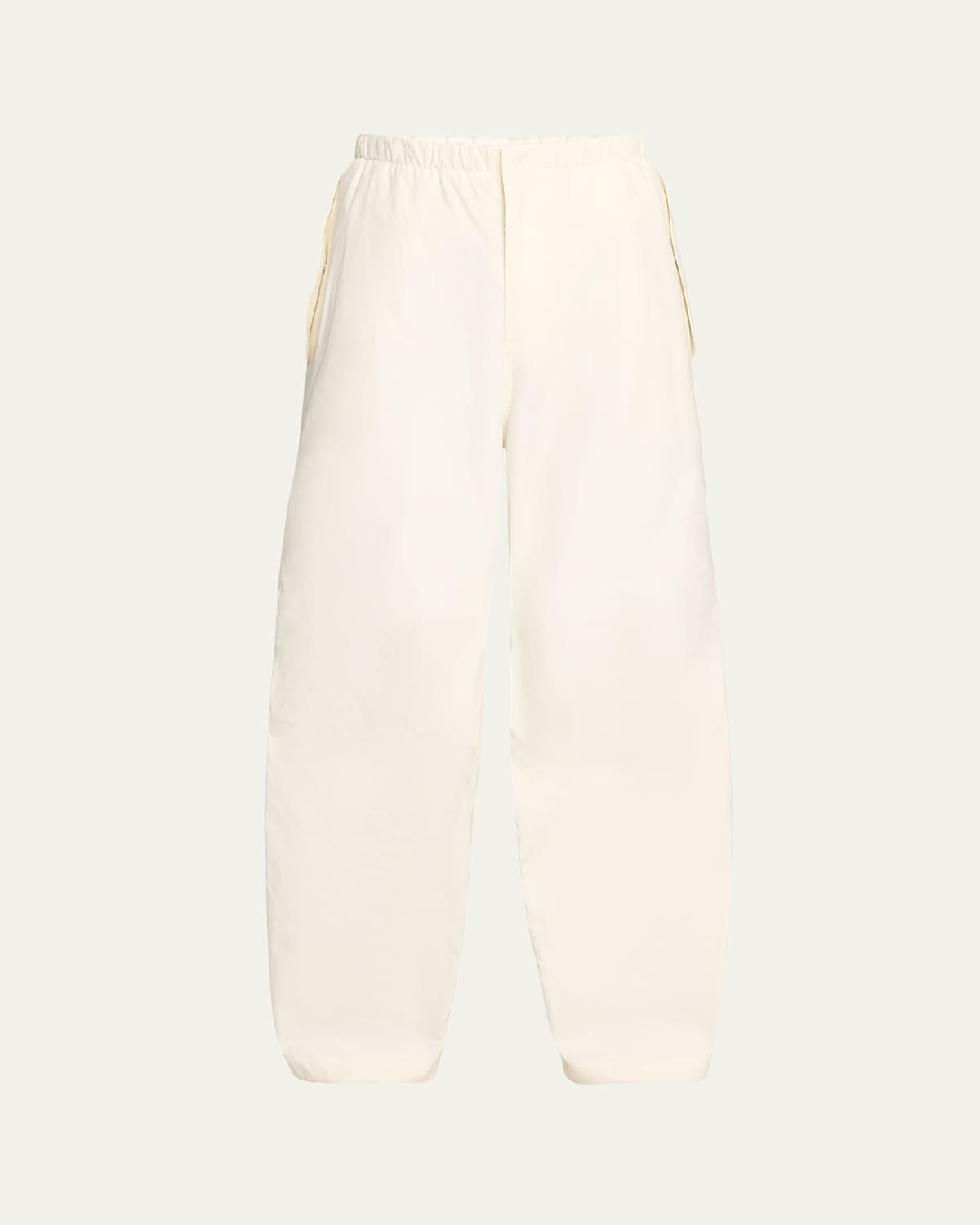 Mens Oversized Double Knee Pleat Trousers Product Image