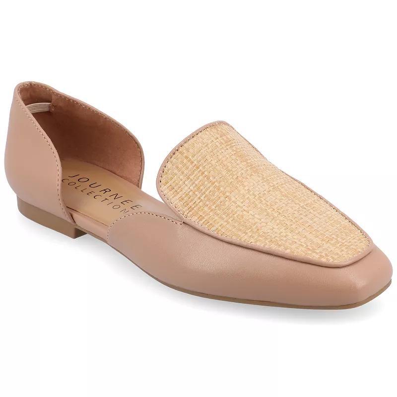 Journee Collection Kennza Womens Tru Comfort Foam Soft Faux Leather Slip On Flats Product Image