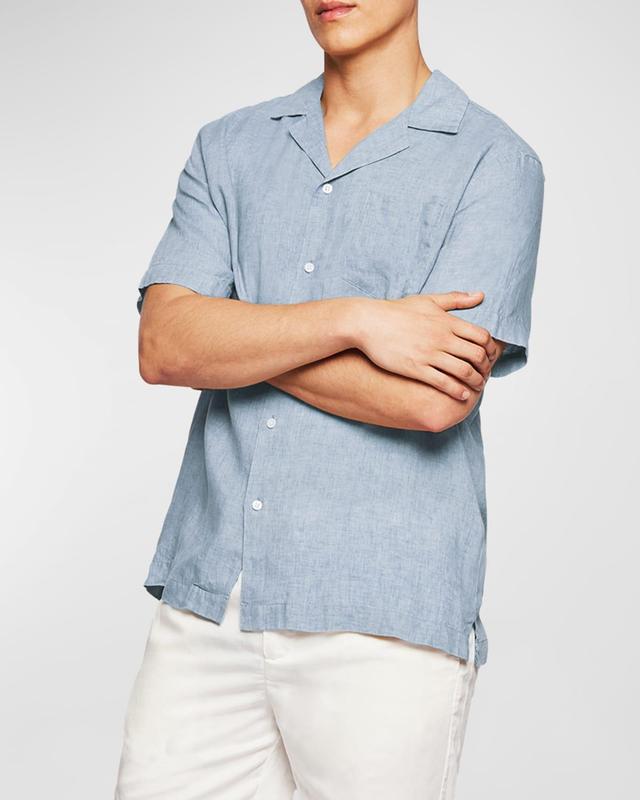 Men's Angelo Linen Camp Shirt Product Image