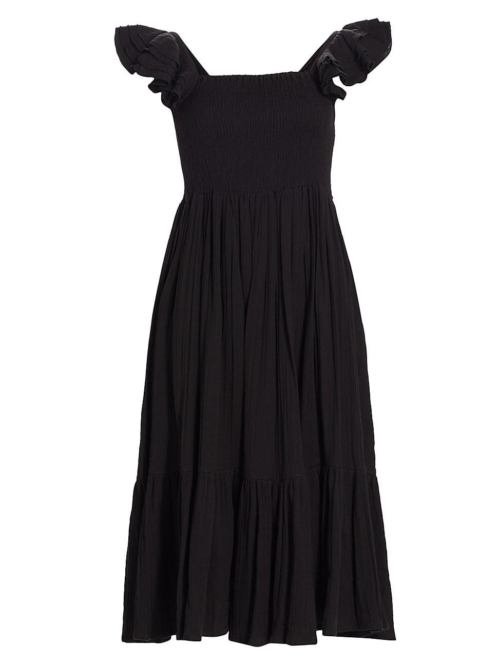 Womens Olympia Tiered Midi-Dress Product Image