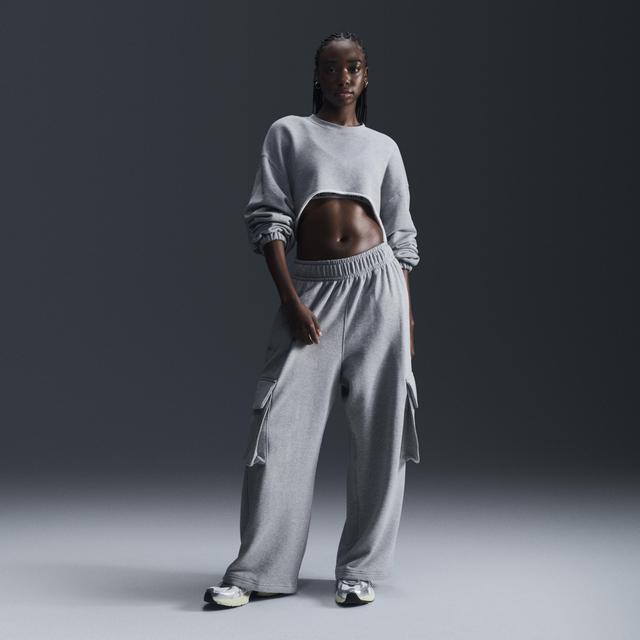 Nike Sportswear Women's Low-Rise Oversized French Terry Open-Hem Pants Product Image