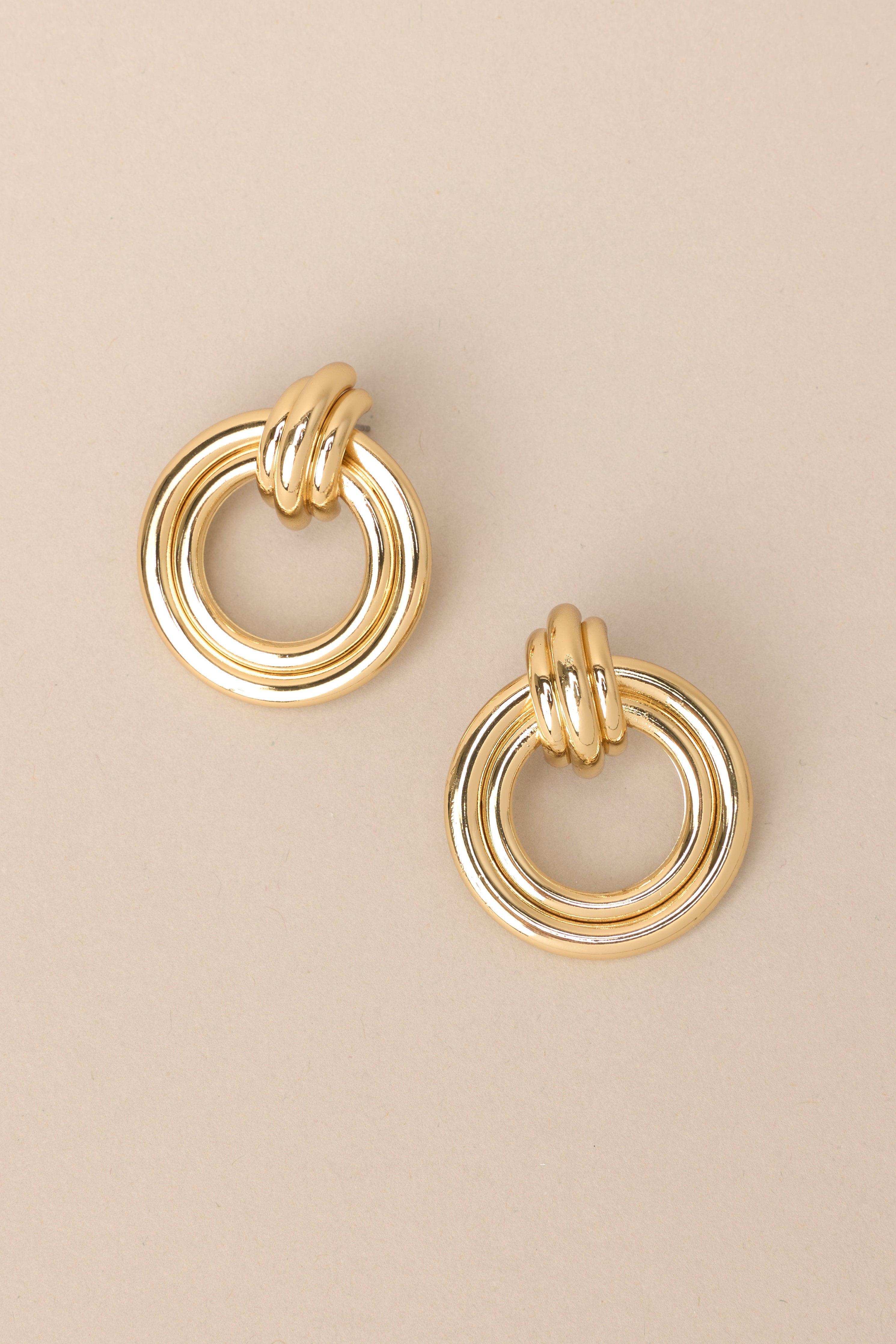 It’s All Coming Back Gold Earrings Product Image