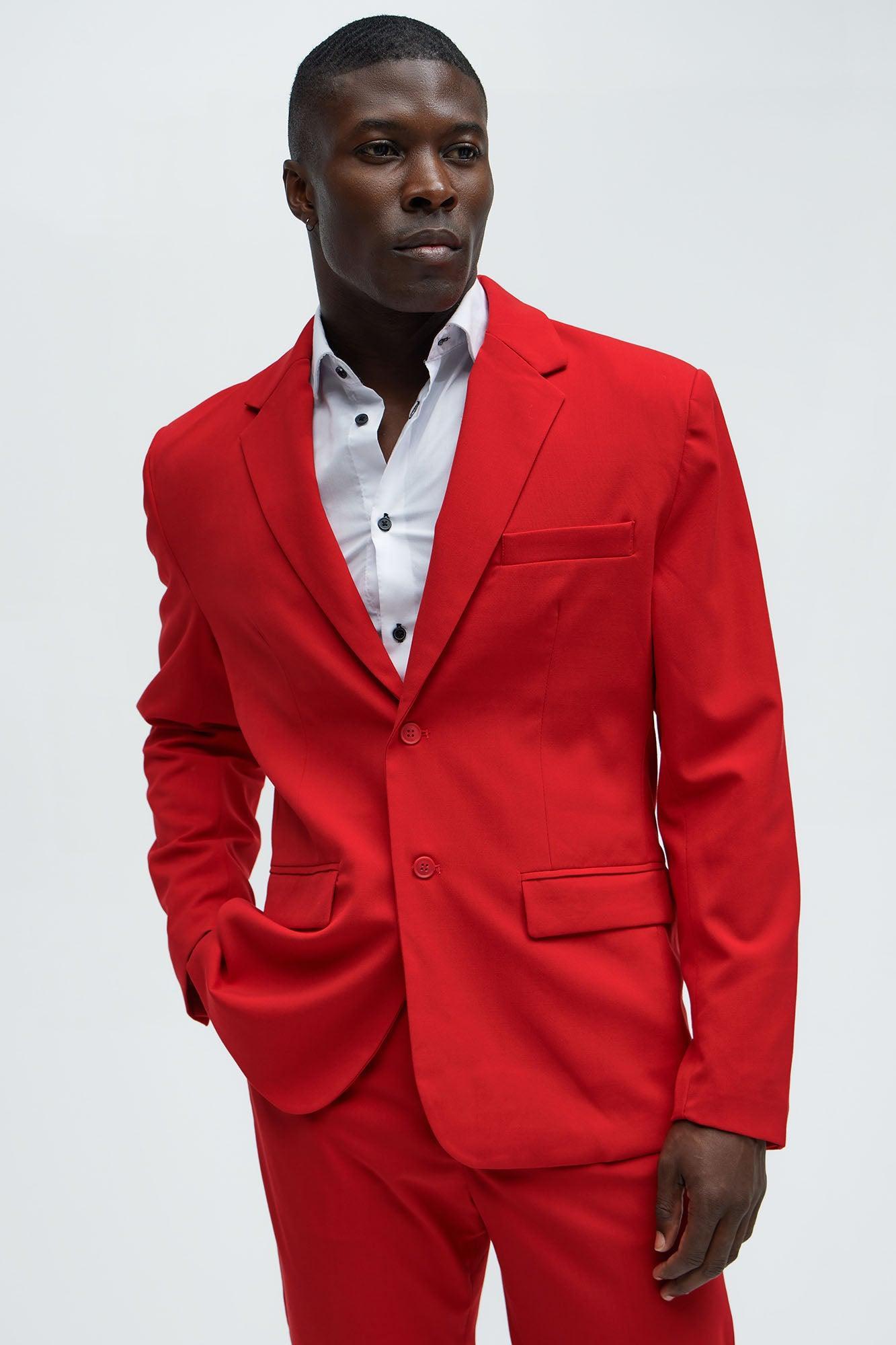 The Modern Stretch Suit Jacket - Red Product Image