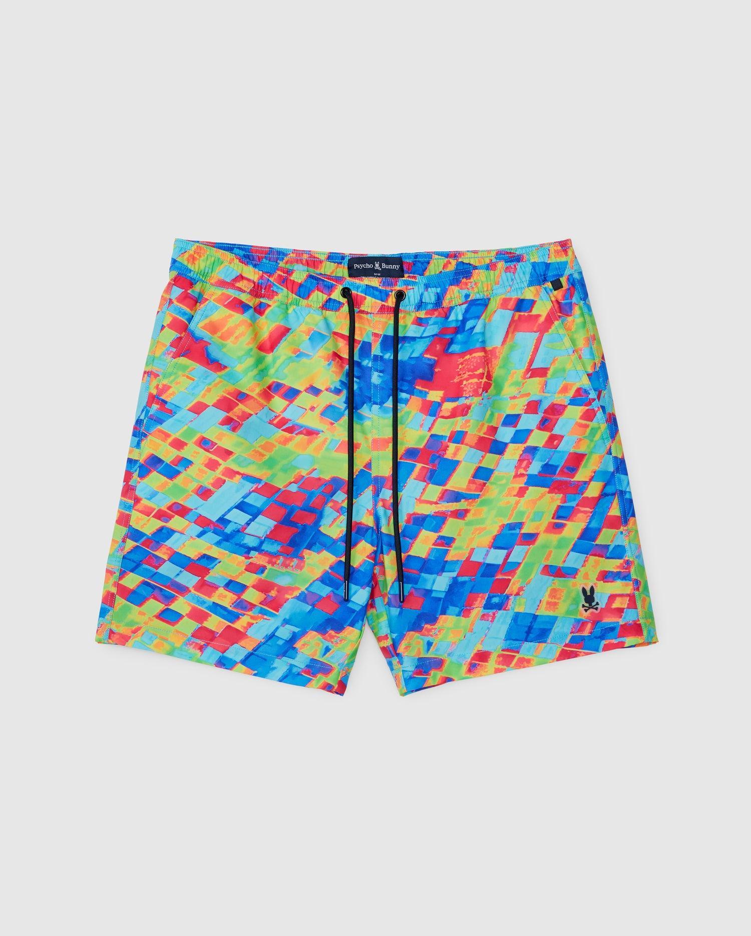 Psycho Bunny Men's Dennis All Over Print Swim Trunk 962 MULTI Product Image