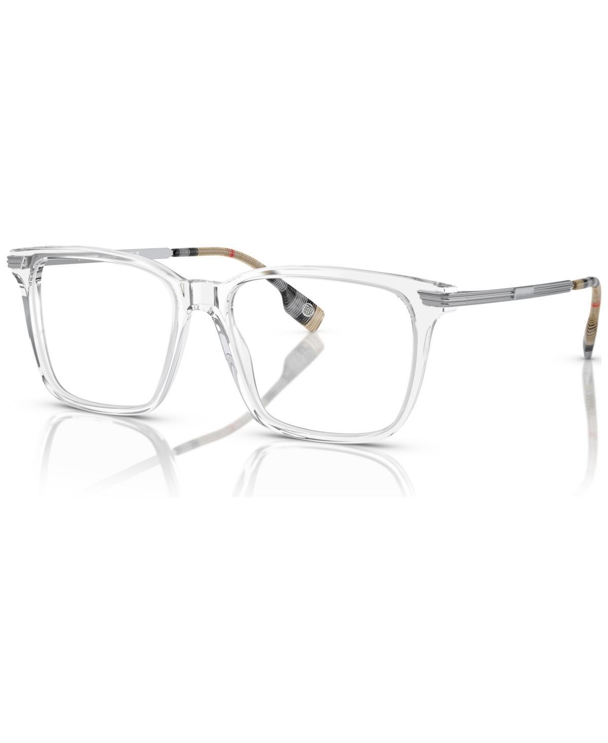 Burberry Mens Square Eyeglasses, BE2378 53 - Transparent Product Image