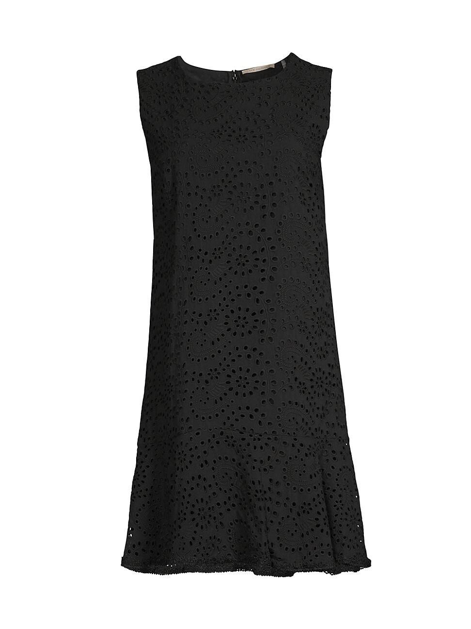 Womens Leora Cotton Eyelet Shift Dress Product Image