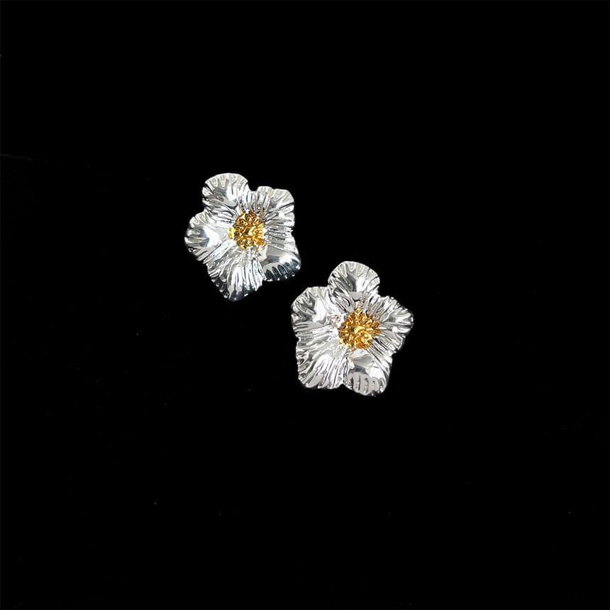 Floral Alloy Stud Earring Product Image