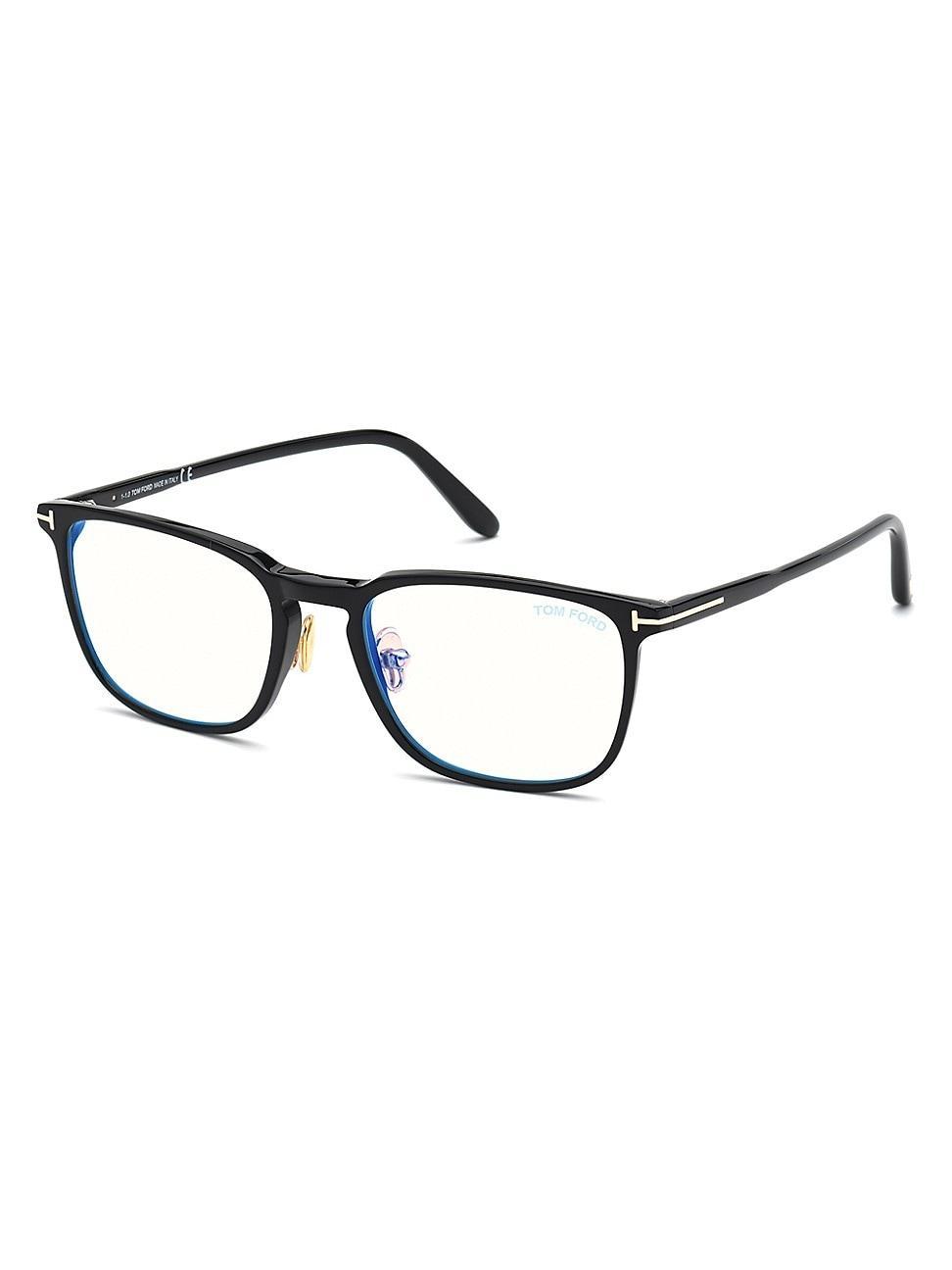 Mens Blue-Light Filter 55MM Square Sunglasses Product Image