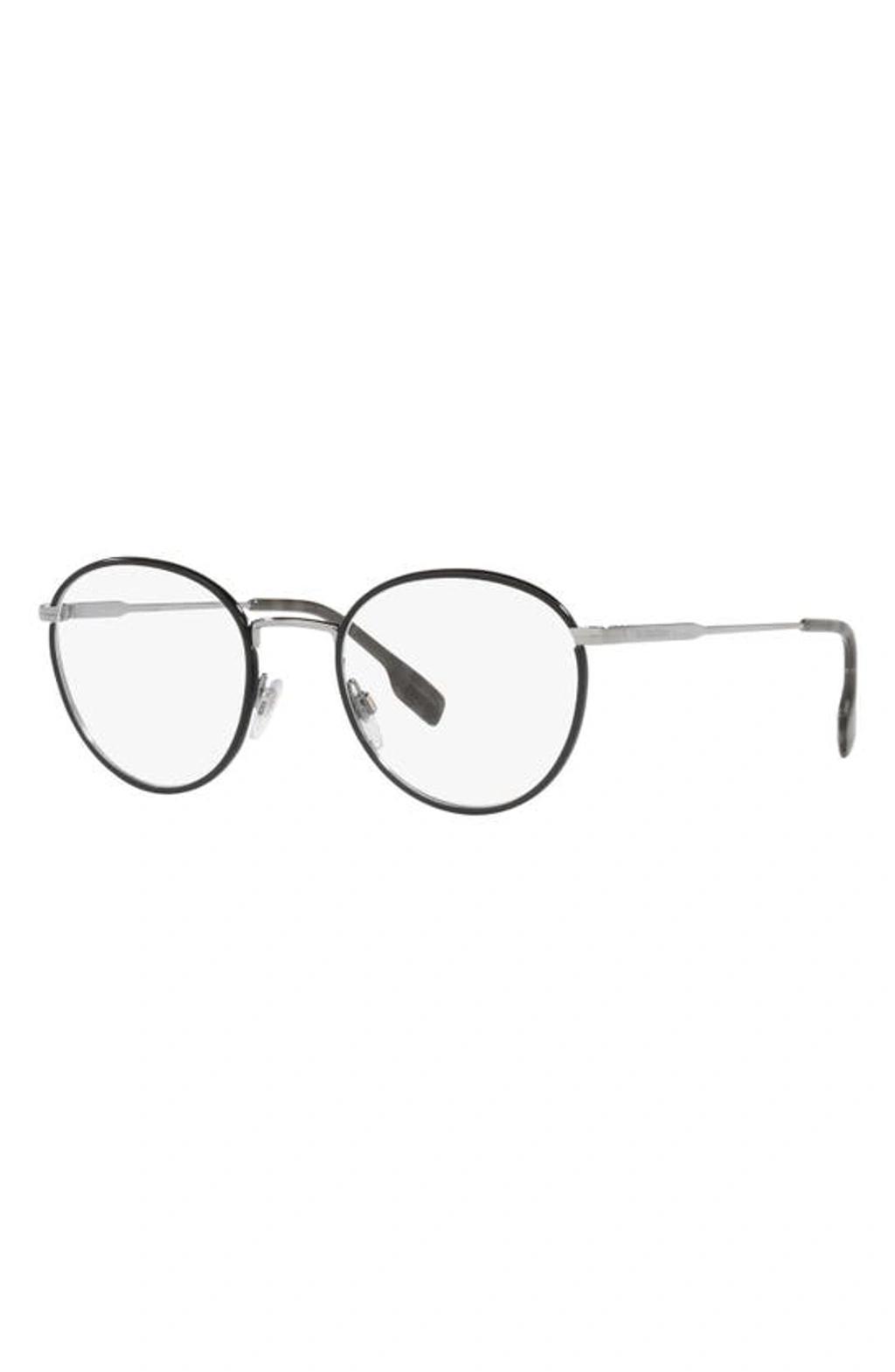 Hugo 51mm Round Optical Glasses In Silver Product Image