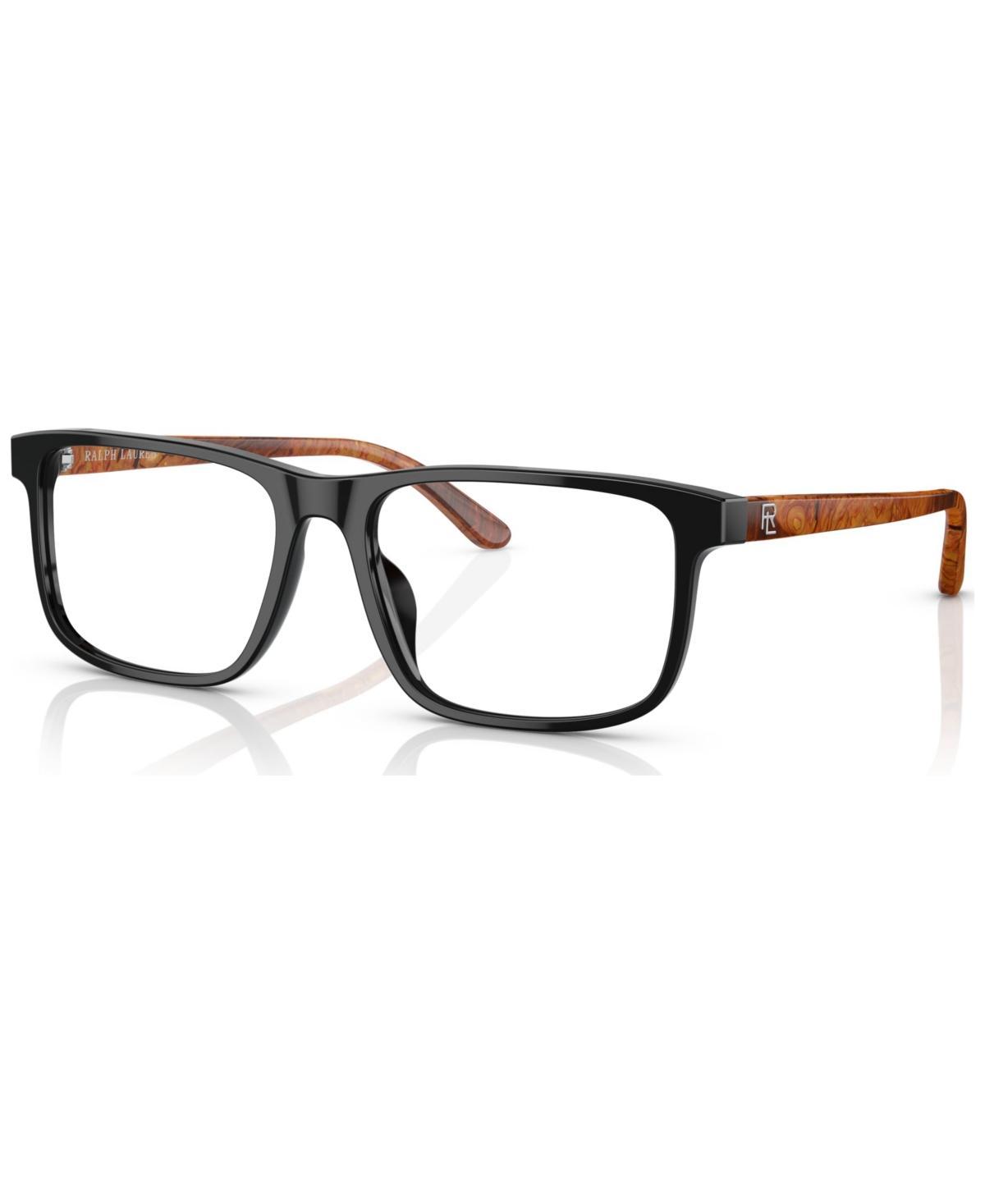 Ralph Lauren Mens Rectangle Eyeglasses, RL6225U54-o - Matte Transparent Gray Product Image