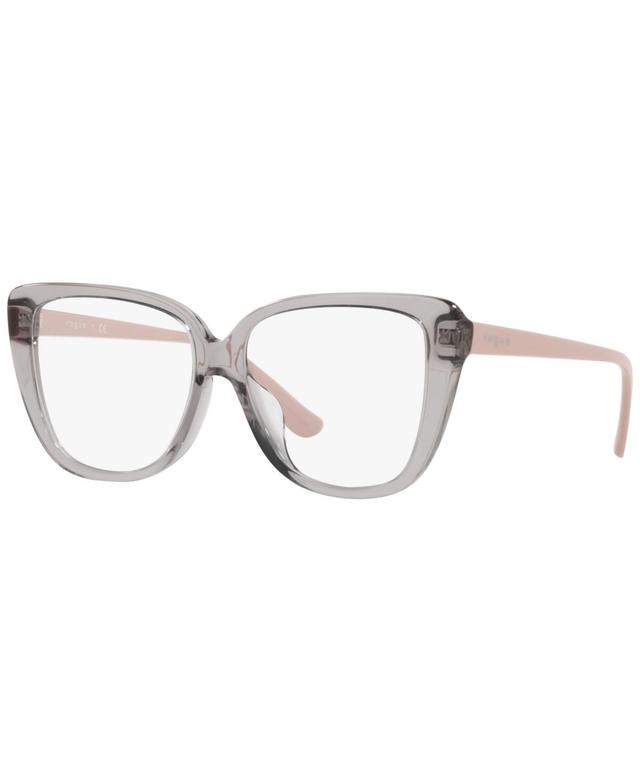 Vogue Eyewear VO5413F Womens Butterfly Low Bridge Fit Eyeglasses - Transparent Gray Product Image