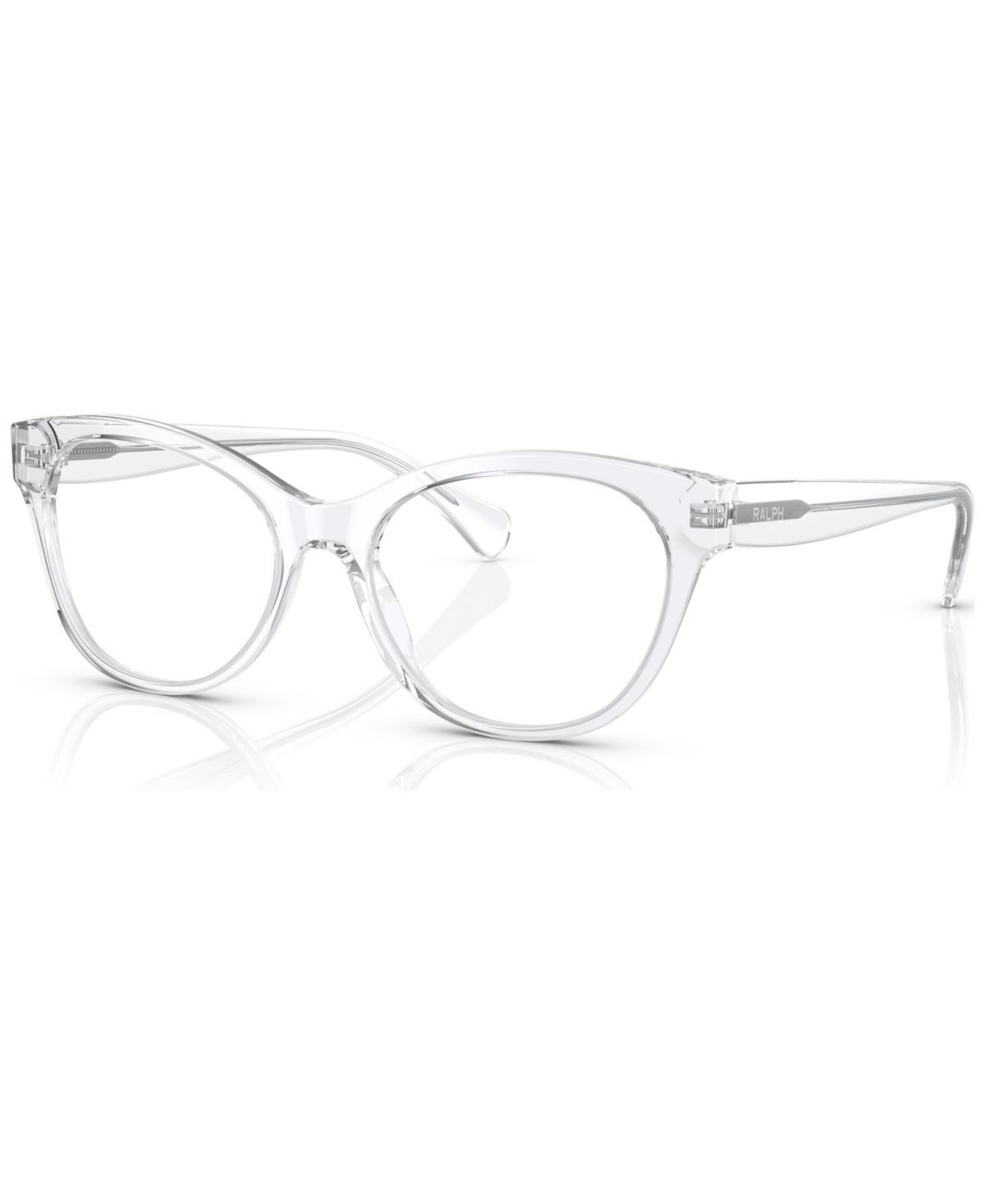 Ralph By Ralph Lauren Womens Cat Eye Eyeglasses, RA714154-o - Shiny Crystal Product Image