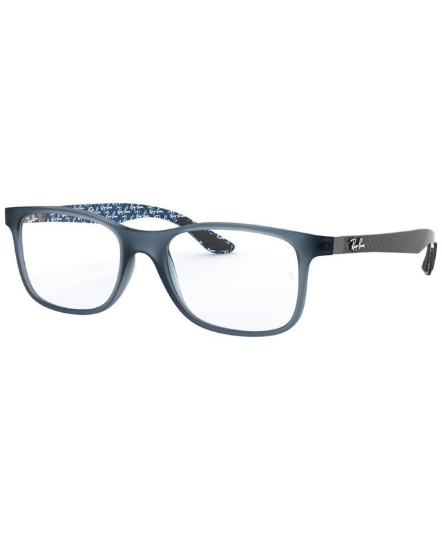 Ray-Ban RX8903 Mens Square Eyeglasses - Matte Blue Product Image