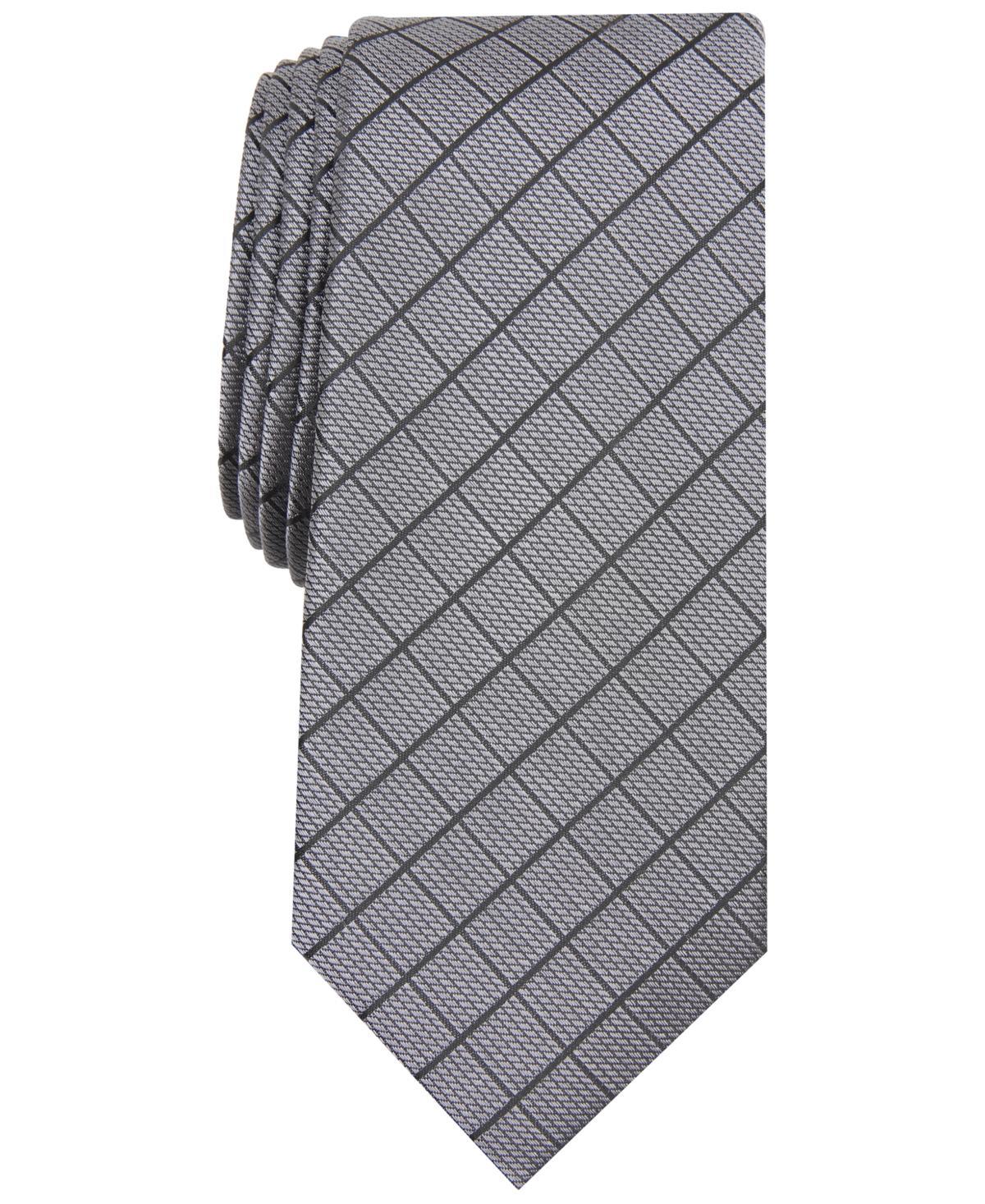 Men's Slim Grid Tie, Created for Macy's  Product Image