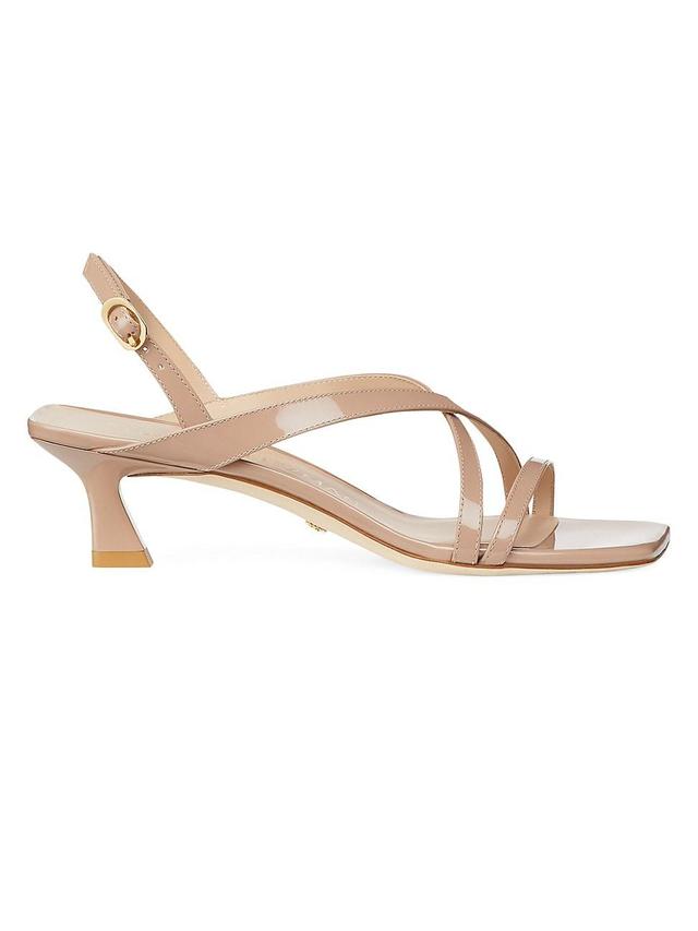 Womens Oasis 50MM Patent Leather Slingback Sandals Product Image