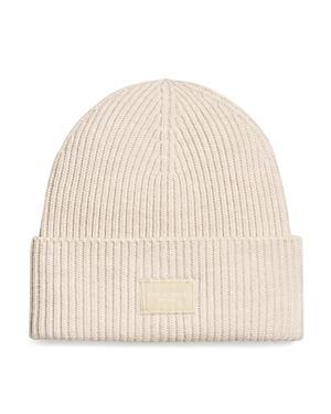 rag & bone Blake Logo Patch Wool Blend Rib Beanie Product Image