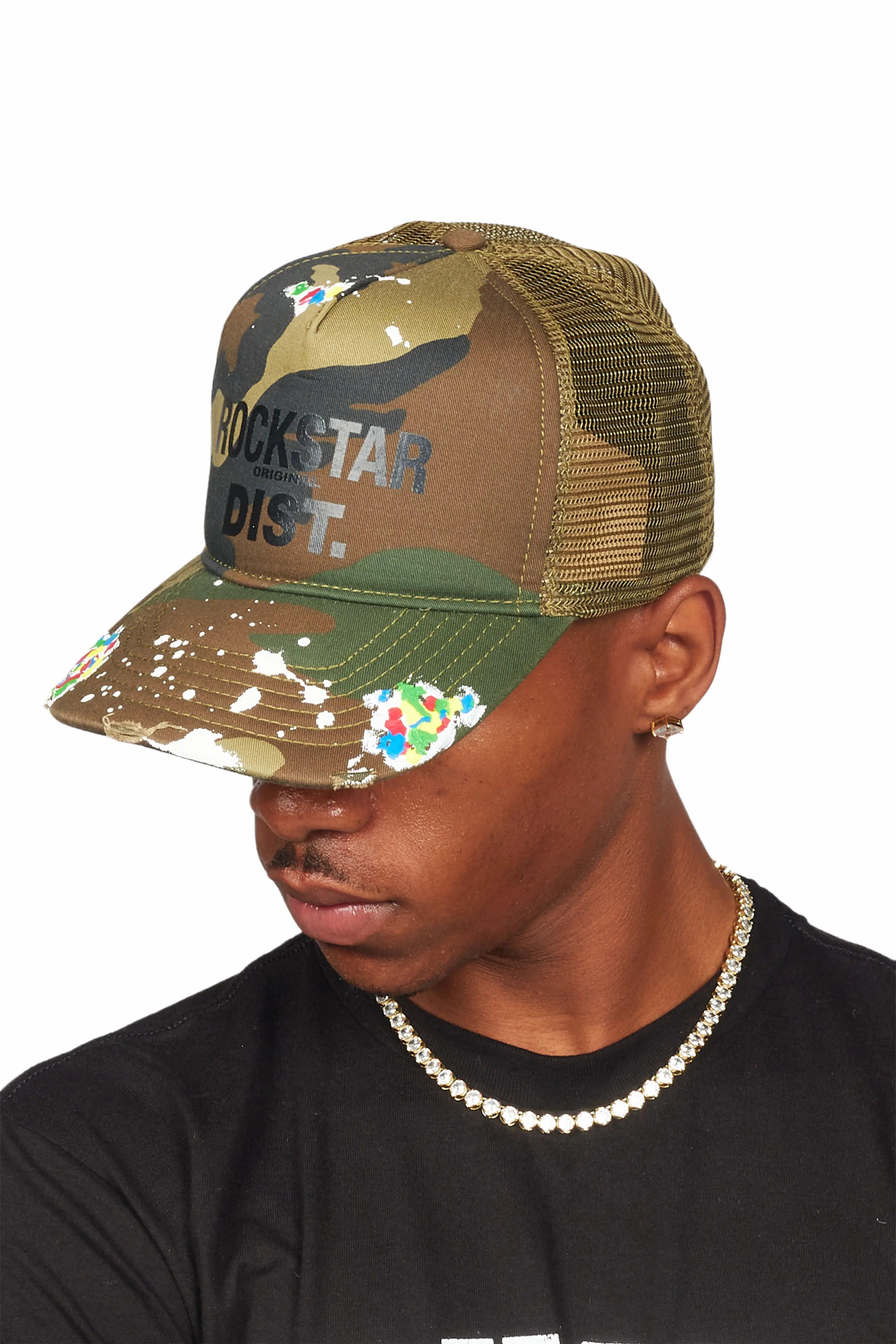 Neptune Camo Trucker Hat Male Product Image