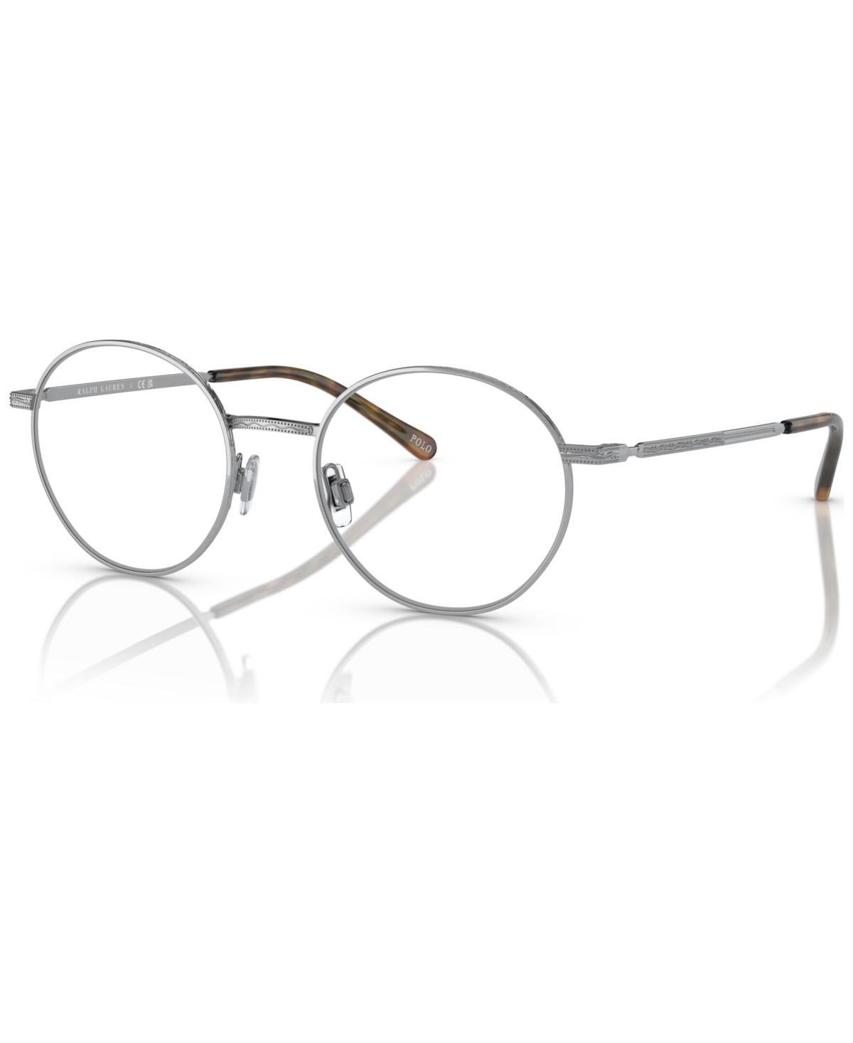 Polo Ralph Lauren Mens Round Eyeglasses, PH1217 52 - Brushed Silver-Tone Product Image