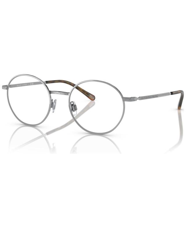 Polo Ralph Lauren Mens Round Eyeglasses, PH1217 50 - Brushed Silver-Tone Product Image